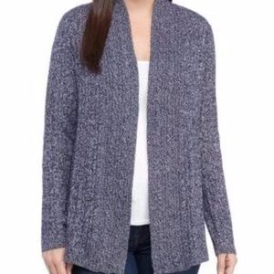 Kim Rogers Long Sleeve Marled Cable Cardigan